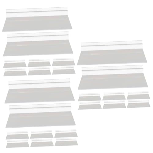 PRETYZOOM 3sets Stylish Wall Shelf Slatwall Expandable Shoe Rack for Entryway Modern Retail Store Display 8pcs*3