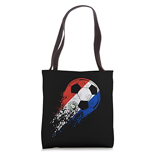 Soccer Paraguay Co. JX4PAYQVME1US_16INCHES Paraguay Soccer Paraguayan Flag Pride Soccer Player Tote Bag cover