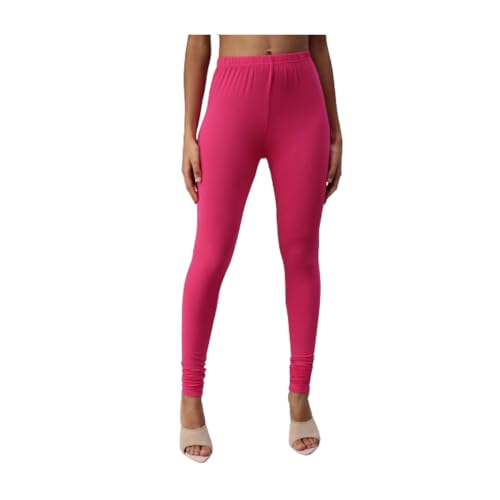 Image of Tanu Women's Cotton Leggings | Ultra-Soft, Stretchable and Comfortable | Casual Slim Fit Full Length Leggings for Women and Girls (Combo Pack of 3)
