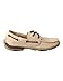 Twisted X Women's Boat Shoe Canvas Driving Moccasins, Tan, 7 Medium