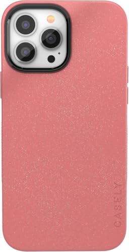 Casely iPhone 13 Pro Max Case | Starfish Wishes | Coral Pink Shimmer | Bold Protective Design | Compatible with MagSafe