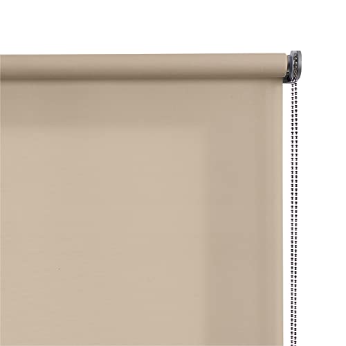 Tenda A Rullo Traslucida Plus, Tenda A Rullo Premium Con Finitura Metallizzata. Tenda Moderna Con Aspetto Tessile, Molto Decorativa, Per Finestre E Porte, Fino A 200 Cm! | Plus Beige, 140 Cm X 250 Cm - 2