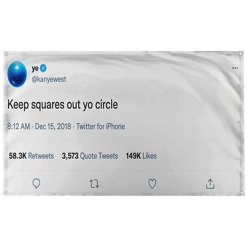 Banger - Rapper Funny Kanye West Tweet Flag - Keep