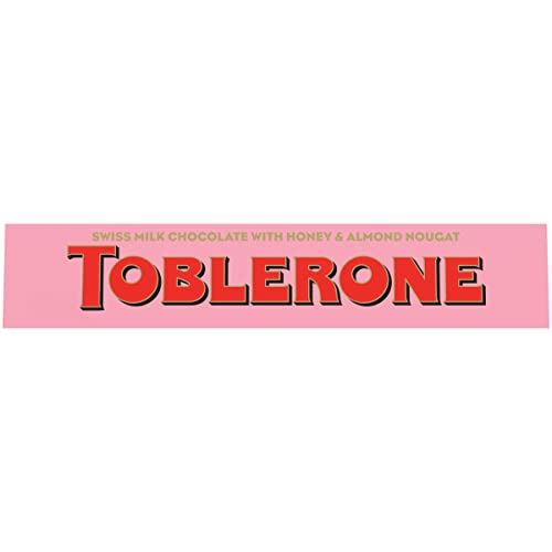 Toblerone Swiss Milk Chocolate Candy Bar With Honey And Almond Nougat, Valentines Chocolate, 12.6 Oz #TOP10