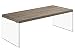 Monarch specialties I 3054, Coffee Table, Tempered Glass, Dark Taupe, 44"L