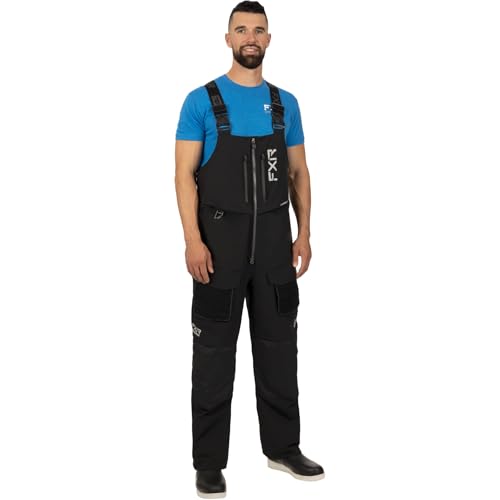 FXR Men's Vapor Pro Insulated Bib Pant 2025 (Black - Large)