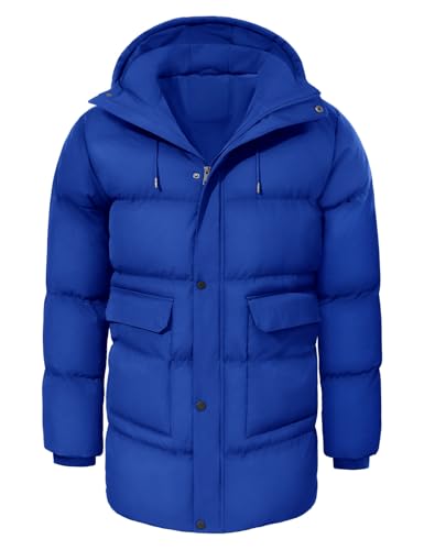 heekpek Herren Winterjacke Outdoor Parka Jacken Lang Männer Warme Winddicht...