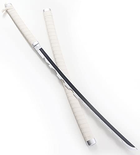 Demon Slayer Lot 2 Katanas Tout en Bois Lame en Bois Epee Inosuke Hashibira Epee Kimetsu No Yaiba Sabre Inosuke Katana