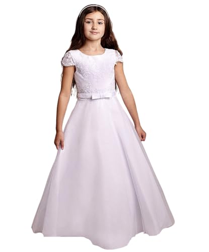 Robe de communion blanche en dentelle : la tenue idéale pour mariages et fêtes de famille
