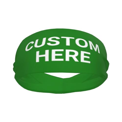 Image of Custom Sports Headband Custom Sweatband Bandana Add Your Image Logo Text Number. Bulk Custom Men Or Women Moisture Wicking Ventilate Elastic ﻿Headband