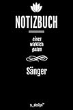  Notizbuch für Sänger / Opern-Sänger / Musical Sänger: Originelle Geschenk-Idee [120 Seiten kariertes blanko Papier]