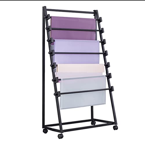 UWYTGF Scarf Hangers Free Standing Scarf Hangers Organizer Holder for Coat/Pants/Tie/Shawl,Non-Slip Scarf Stand with Wheel,Retail Store Scarves Display Rack,Single,Sided,40Cm X 70Cm X 12