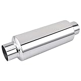 EVIL ENERGY 2.25' Resonator Muffler Stainless Steel (2.25inch Inlet/Outlet, 13.8' Length)