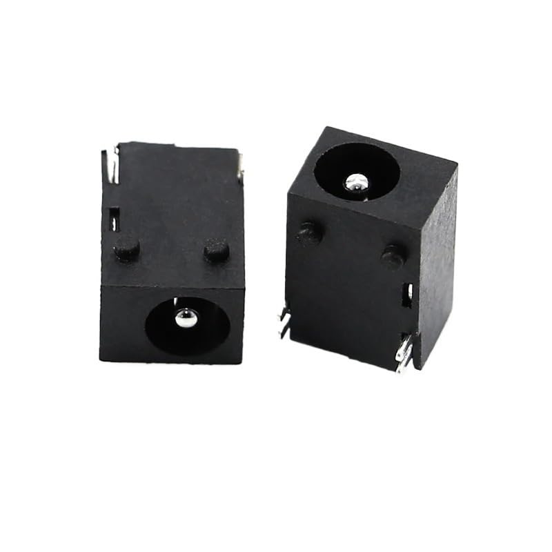 Prise de courant CC DC-047A connecteur femelle horizontal 2P noir haute durabilité