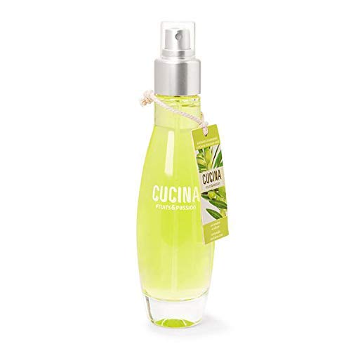 Fruits & Passion [Cucina] Coriander & Olive Tree Kitchen Mist Fragrance, 100ml - Water-Based Air Fresheners for Home & Kitchen Room & Linen Spray
