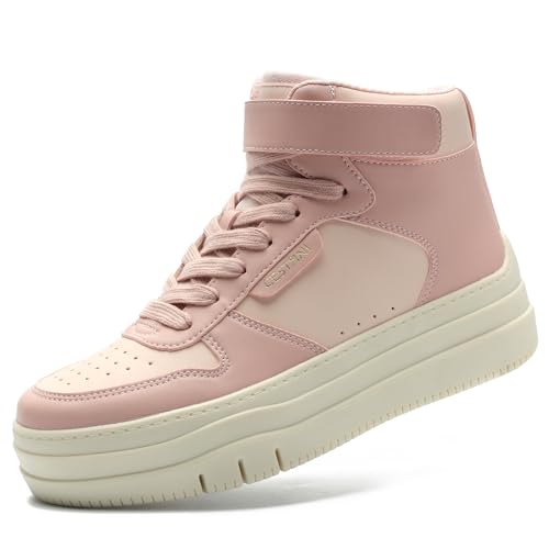Image of Cestfini High Top Platform Sneakers for Women,Fashion Tennis Shoes