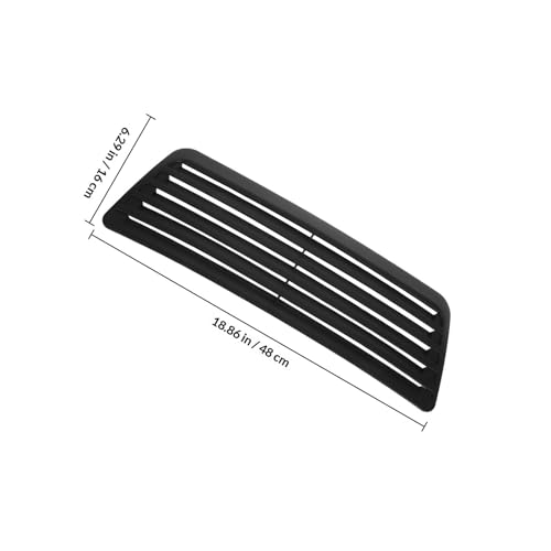 Cubierta de ventilación delantera para capó de coche en ABS negro 2