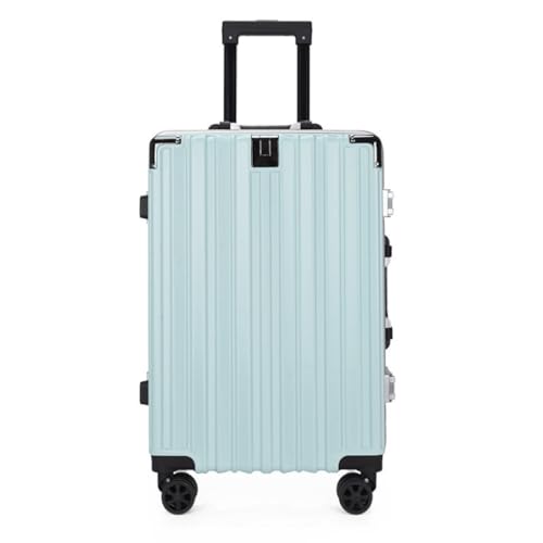 Suitcase Aluminum Frame Men's And Women's Suitcases Silent Universal Wheel Trolley Suitcase Adult Boarding Case Luggage(Blue)