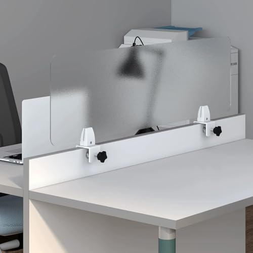 Divisorio da scrivania in acrilico, opaco, per ufficio, divisorio portatile