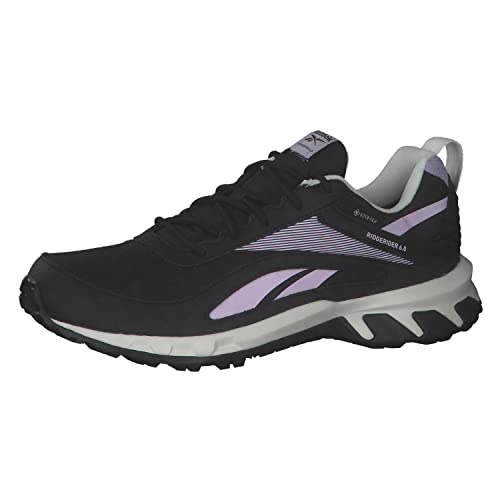 Reebok RIDGERIDER 6 GTX Dam Sneaker Walking Shoe, Core svart lila oas krita, 38 EU