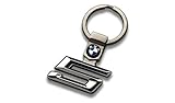 Hochglanz vernickelt BMW 80230136288 Schlüsselanhänger aus Metall, 5er-Serie