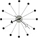 Produktbild Howard Miller Ball Wall Clock II 625-527 - Übergroßer Retro-Klassiker mit Quarzuhrwerk