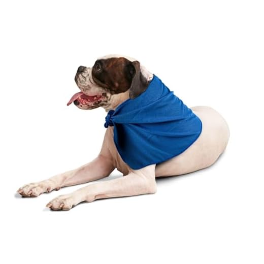 PawPride Dog Cooling Bandana - Lightweight Bandana for Dogs and Cats, Dog Cooling Collar for Summer Comfort, Soothing Collar for Pets, Breathable Pet Accessory (115cmx27cm)
