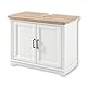 JASMIN Badezimmer Waschbeckenunterschrank in Pinie hell, Artisan Eiche Optik - Landhausstil Bad Unterschrank mit viel Stauraum - 83 x 66 x 43 cm (B/H/T)