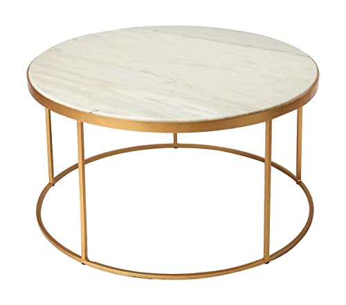 Butler Specialty Company Triton Coffee Table in White Marble and