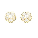 Pendientes de mujer hipoalergénicos de primera calidad, plata de ley, calidad seleccionada a mano, cultivados en agua dulce, joyería delicada, joyería de boda