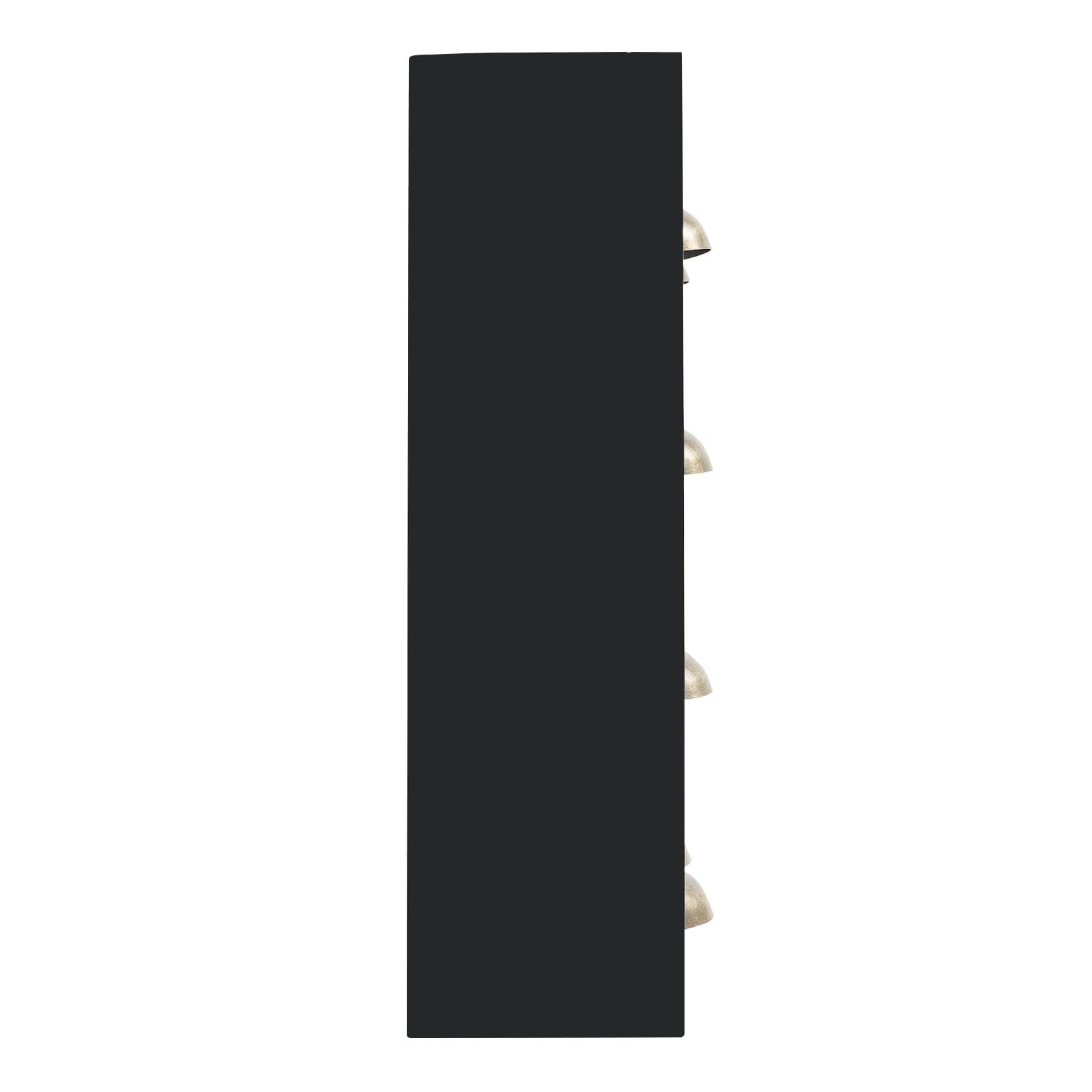 Scatola portaoggetti da tavolo con 16 cassetti, organizer da scrivania in legno, pronto all'uso, per forniture di ufficio, gioielli, medicinali (nero)