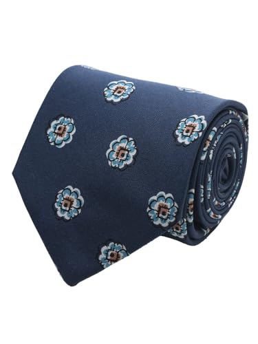 [ラルディーニ] メンズ ネクタイ シルク100％ 柄 LDCRC8PA66152 ネイビー/- [並行輸入品]