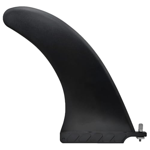 Anfyko Longboard de 9 pulgadas universal Fit & SUP Single Finne – Center Aleta para tabla de surf (nailon reforzado con fibra de vidrio, sin herramientas) – principiantes a surfistas profesionales (1