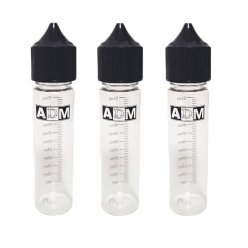 Flaconi Graduati Trasparenti 60 ml Bottigliette Mixer Miscelatore per E-Liquid
