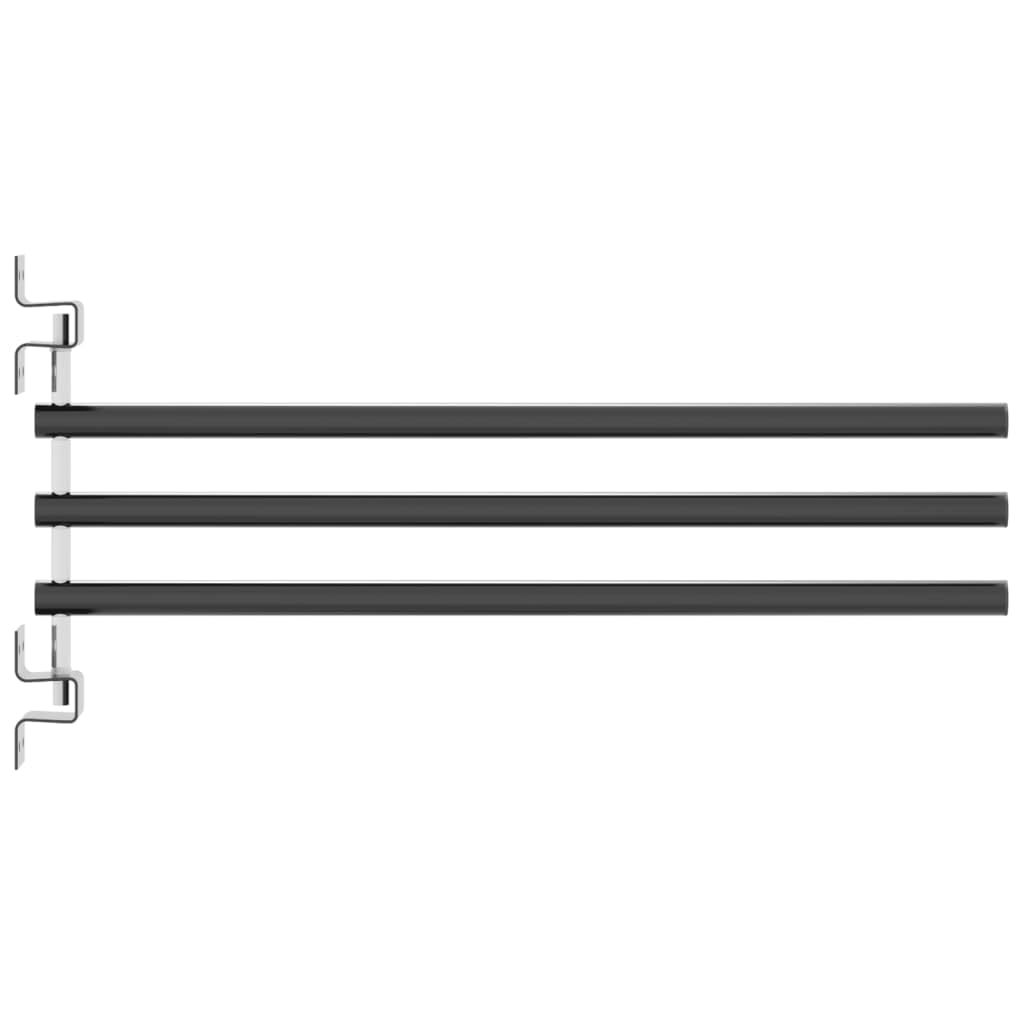 Mangloder - Supporto da parete per sella a 3 bracci, in ferro nero, supporto da parete per sella per cavalli, organizer, robusto, versatile per stalla, garage, fienile
