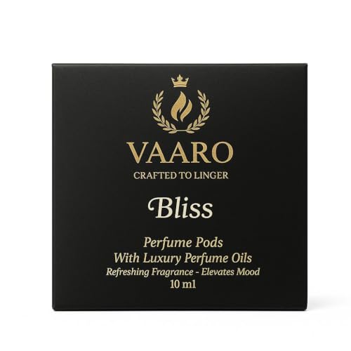 Image of VAARO Hanging Car Perfume Pods - Crafted to Linger (BLISS)| Air Freshner Diffuser with wooden Cap |Natural Luxury Oils| Long Lasting Perfume Pod|Fruity Fragrance For Car Interior| Car Perfume