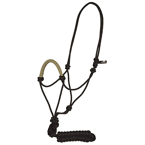 Licol violet Mustang corde de nez solide pour cheval et poney
