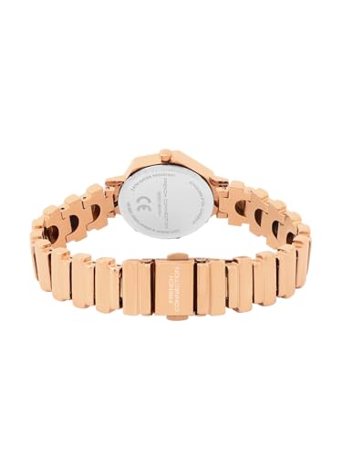 Image of French Connection Mop Grey Hexagonal Dial with Rose Stainless Steel Strap Watch for Womens - FCN0139RGM