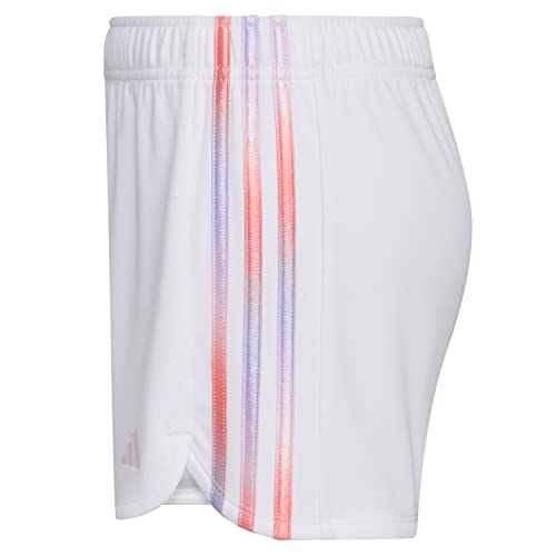 adidas Girls' Aeroready Gradient 3-Stripes Pacer Lined Mesh Shorts3