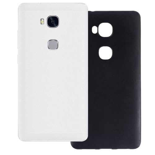 UOGNADGD 2-Pack TPU Case Compatible with Huawei Honor 5X Phone Cover - Shockproof Flexible Protective Accessories with Precise Cutouts (White+Black)