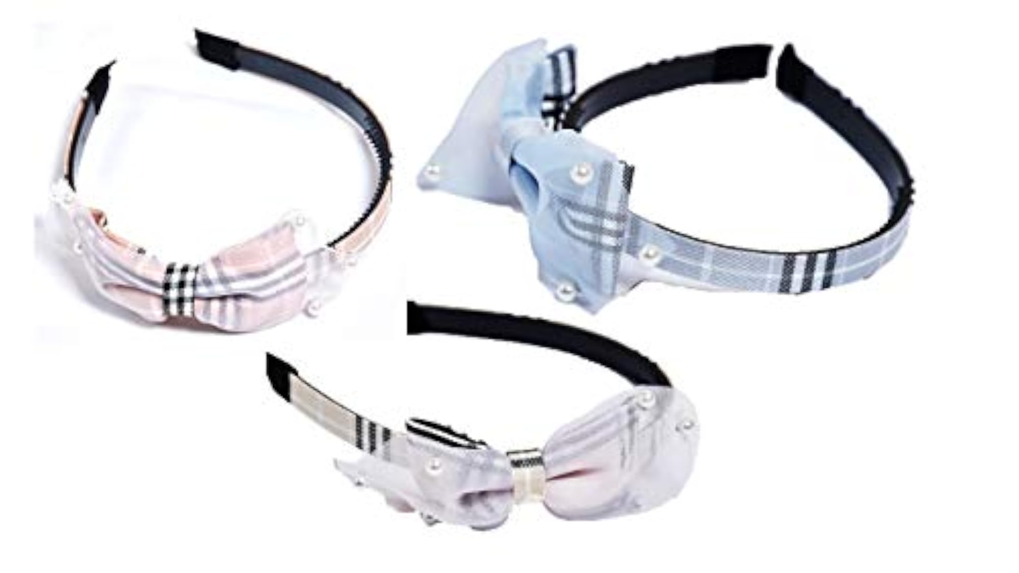 Bow Knot Net Elastic Hairband, Pack of 3