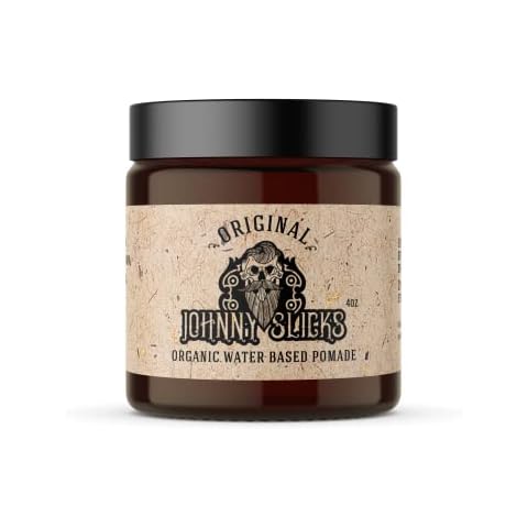 Johnny Slicks Strong Hold Organic Hair Pomade - 4 oz Cover