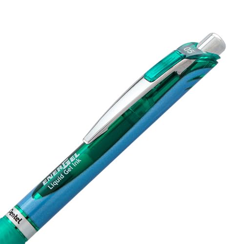 Pentel EnerGel 0.5mm punta fina con tinta verde 6 unidades miniatura 4