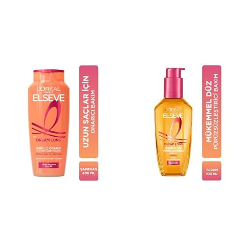Elseve Dream Long Mükemmel Düz Pürüzsüzleştirici Serum & Onarıcı Bakım Şampuanı 400ML