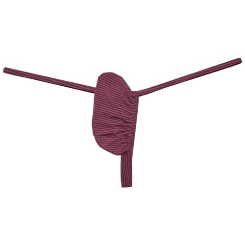 Men Push-out G-string Tangas Underwear Enhance Pouch Mini Bikini Thong Ice Silk T-back Jockstrap Lingeries4