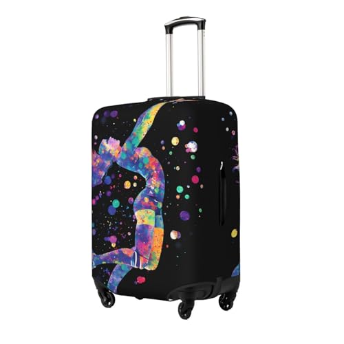 Basketball Girl Elastic Travel Luggage Cover, Washable Spandex Suitcase Protector, Anti-Scratch Fits 18-32 Inch2