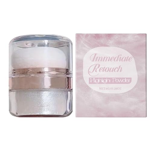 Shimmer Powder for Face, Body Glitter Highlighter, 3g Glow Dust, Glowing Skin, Brightening Fairy Shine, Perfect for Contouring and Radiant Makeup for Women,