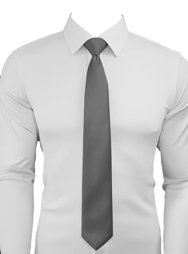 Image of Dibi Solid Color Ties for Men, Formal Mens Ties, Neck Tie, Classic Tie for Boys Women Teens, Wedding Business Costume Necktie