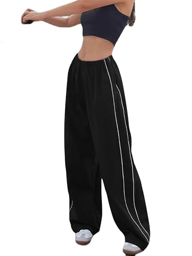 Imuedaen Track Pants Damen Parachute Pants Y2k Hosen Baggy Cargohose Weites...