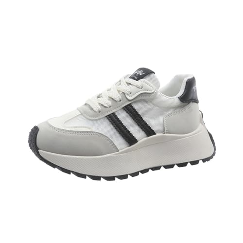 Scarpe da Ginnastica Femminili in Rete Traspiranti Resistenti all'Usura Moda Aumento Scarpe Sportive Leggere retrò Versatili Scarpe Sportive da Corsa notturne